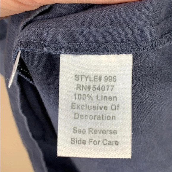 Cabi faded blue tunic top sz med - Picture 8 of 8